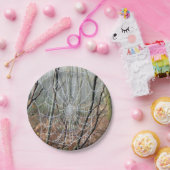 Web of European Garden Spider Paper Bord (Feest)