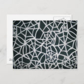 Web of Mystery: Delicate Trap - White Spider Briefkaart (Voorkant / Achterkant)