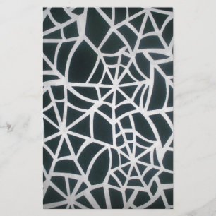 Web of Mystery: Delicate Trap - White Spider Briefpapier