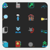 Web-pictogrammen Stickers (Voorkant)