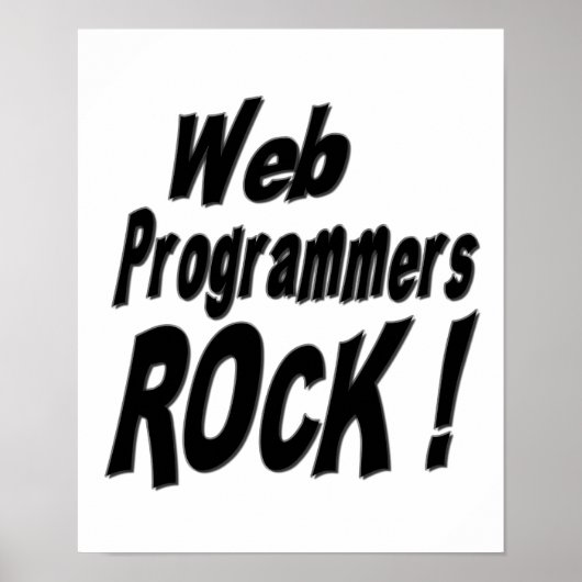 Web Programmers Rock! Impression de l'affiche (Devant)