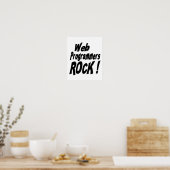 Web Programmers Rock! Impression de l'affiche (Cuisine)