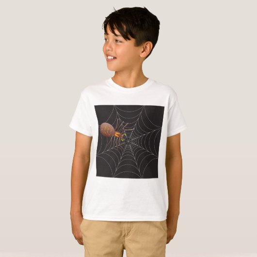 Web spin en spin t-shirt (Voorkant volledig)