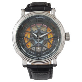 Web Spoke Wheel Brake Mannen Horloge