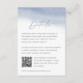 Web Tide Wedding Details QR Code Informatiekaartje (Voorkant)