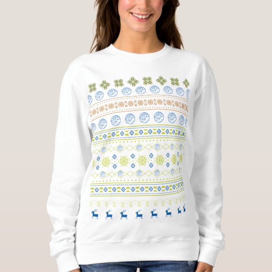WEB-USA Dames Vakantie Sweatshirt (Voorkant)