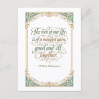 "Web van ons leven" Shakespeare