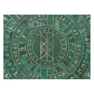 Web van Wyrd - Malachite, leder en goud Tafelkleed