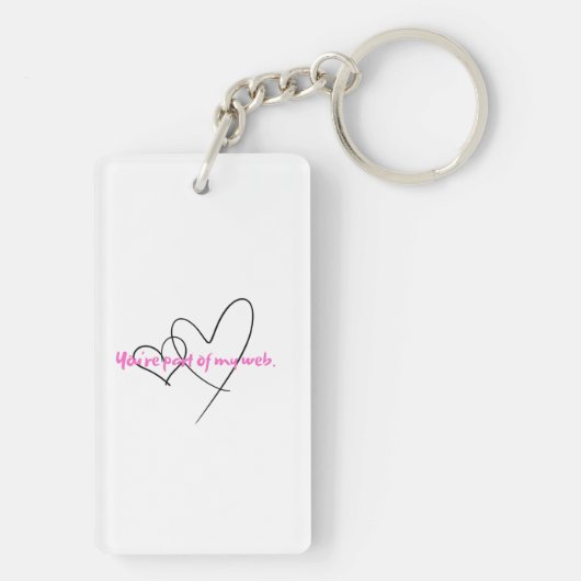 Web Within – Art of Hidden Strength Sleutelhanger (achterkant)