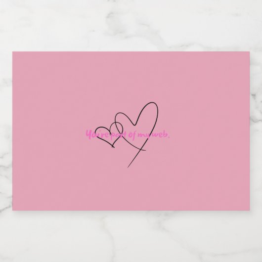 Web Within – Art of Hidden Strength Voedselcontainer Etiket (Enkel label)