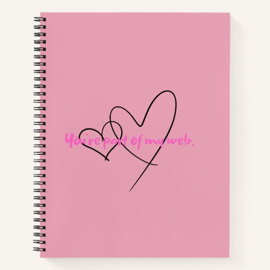 Web Within – Kunst van Verborgen Sterkte Notitieboek (Voorkant)