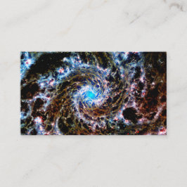 Webb Rainbow Spiral Galaxy Visitekaartje