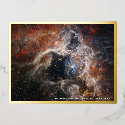Webb Tarantula Nebula Afbeelding, Briefkaart van g (Voorkant)