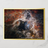 Webb Tarantula Nebula Image, Carte Postale Gold Fo (Recto)