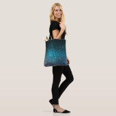 webbanner achtergrond van glitter light draagtas (Op model)