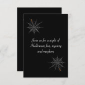 "Webbed Desire" Halloween Party Kaart (Voorkant / Achterkant)