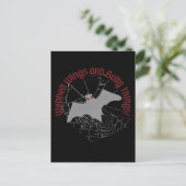Webbed Wings and Batty Things beroemd gemaakt door Briefkaart (Staand voorkant)