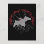 Webbed Wings and Batty Things beroemd gemaakt door Briefkaart (Voorkant)