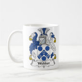 Webber Family Crest Koffiemok (Links)