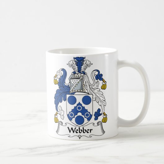 Webber Family Crest Koffiemok (Rechts)