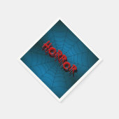 Webblauwe scène van Red Horror Spider van Hallowee Servet (Hoek)