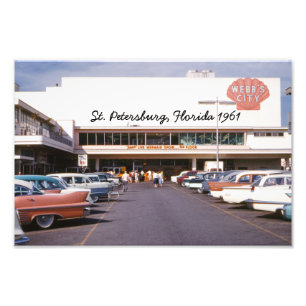 Webb's City St. Petersburg Florida Photo Print Foto Afdruk