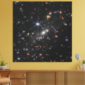 Webbs eerste Deep Field Uitzicht of the Universe Canvas Afdruk (Insitu (Woonkamer))