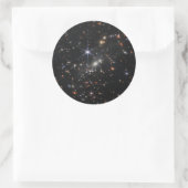 Webbs eerste Deep Field Uitzicht of the Universe Ronde Sticker (Tas)