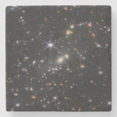 Webbs eerste Deep Field Uitzicht of the Universe Stenen Onderzetter (Voorkant)