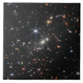 Webbs eerste Deep Field Uitzicht of the Universe Tegeltje (Voorkant)