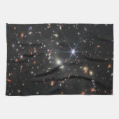 Webbs eerste Deep Field Uitzicht of the Universe Theedoek (Horizontaal)