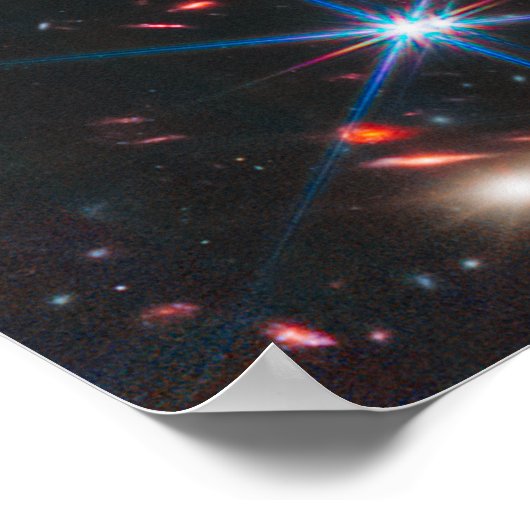 Webb's First Deep Field (NIRCam-Afbeelding) Volled Poster (Hoek)