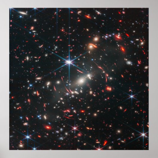 Webb's First Deep Field (NIRCam-Afbeelding) Volled Poster (Voorkant)