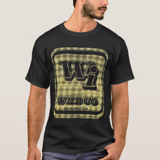 Webco BMX Gold op zwart T-shirt