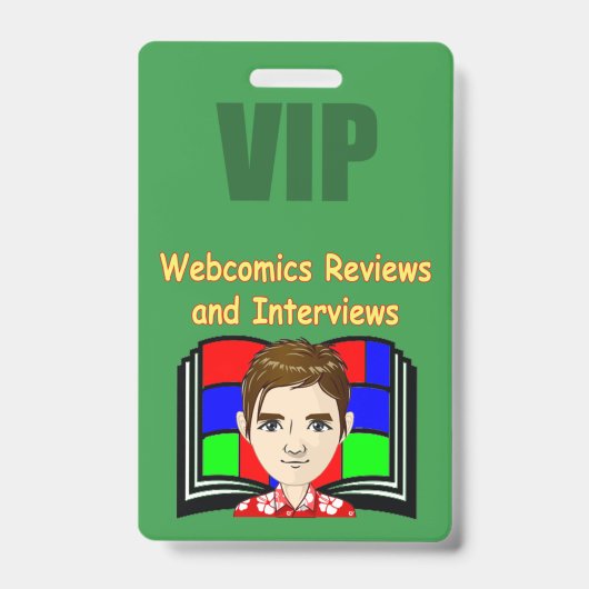 Webcomics Recensies & Interviews Badge (Voorzijde)