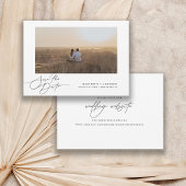 Webfoto Modern Script Wedding Save The Date