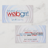 Webgrrl.biz Visitekaartje (Voorkant / Achterkant)