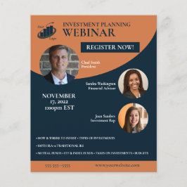 Webinar voor investeringsplanning flyer
