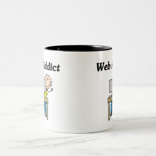 Webindtshirts en cadeautjes tweekleurige koffiemok (Center)