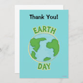 Webkinz Earth Day Bedankkaart (Voorkant / Achterkant)