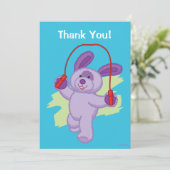 Webkinz | Grafiek Soda Pup Skipping Rope Bedankkaart (Staand voorkant)