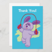 Webkinz | Grafiek Soda Pup Skipping Rope Bedankkaart (Voorkant / Achterkant)