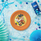 Webkinz Halloween Pets Moon Papieren Bordje (Feest)