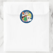 Webkinz Holiday Pets Ronde Sticker (Tas)