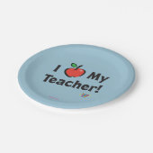 Webkinz: Ik hou van mijn leraar! Papieren Bordje (Gekanteld)