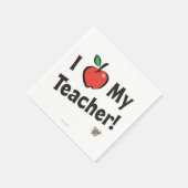 Webkinz: Ik hou van mijn leraar! Servet (Hoek)