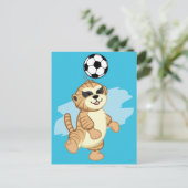 Webkinz | Meerkat SpeelVoetbal 2 Briefkaart (Staand voorkant)
