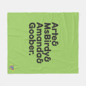 Webkinz Names Design Fleece Deken (Voorkant (Horizontaal))