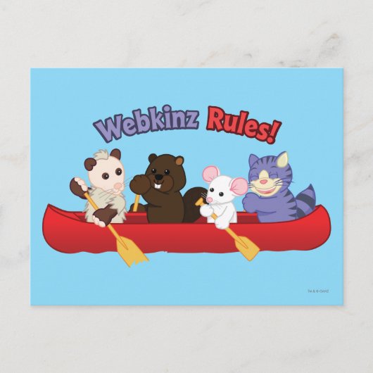 Webkinz | Webkinz Regels Kano Reis 2 Briefkaart (Voorkant)
