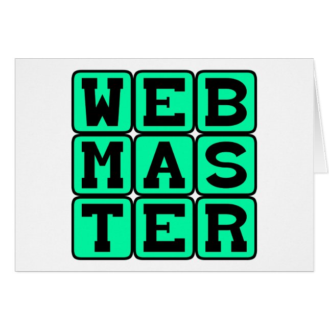 Webmaster, Web Architect (Voorkant Horizontaal)